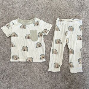 Kyte BABY Aloe Rainbow Pocket Tee and Leggings